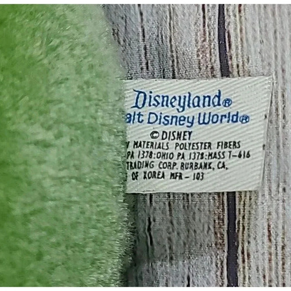 Vintage Disney Store Pete's Dragon Plush Elliot Stuffed Animal Green 10" 1970's - Picture 7 of 7